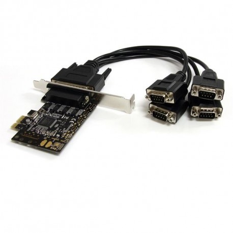 StarTech.com Scheda PCI Express seriale a 4 porte RS 232 con cavo di ripartizione PEX4S553B