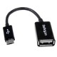 StarTech.com Cavo Adattatore micro USB a USB femmina OTG da viaggio 12cm MF Nero UUSBOTG