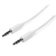 StarTech.com Cavo audio stereo slim da 3,5 mm bianco 3 m MM MU3MMMSWH