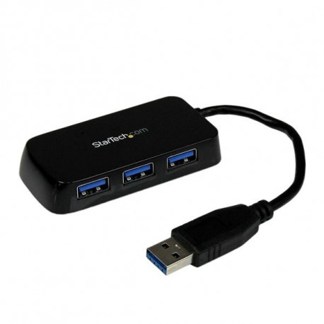 StarTech.com Hub Mini USB 3.0 SuperSpeed a 4 porte portatile Nero ST4300MINU3B