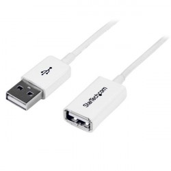 StarTech.com Cavo di prolunga USB 2.0 da 1 m A ad A MF, colore bianco USBEXTPAA1MW