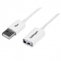 StarTech.com Cavo di prolunga USB 2.0 da 1 m A ad A - MF, colore bianco USBEXTPAA1MW