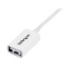 StarTech.com Cavo di prolunga USB 2.0 da 1 m A ad A MF, colore bianco USBEXTPAA1MW