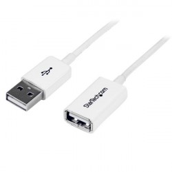 StarTech.com Cavo di prolunga USB 2.0 da 2 m A ad A MF, colore bianco USBEXTPAA2MW