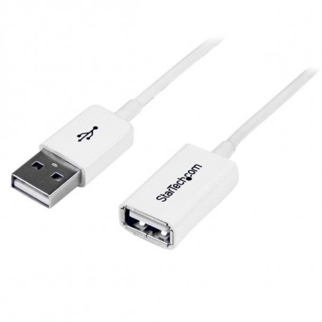 StarTech.com Cavo di prolunga USB 2.0 da 2 m A ad A MF, colore bianco USBEXTPAA2MW