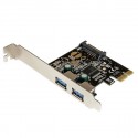 StarTech.com Scheda controller USB SuperSpeed 3.0 PCIe PCI Express a 2 porte con alimentazione SATA PEXUSB3S23