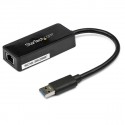 StarTech.com Adattatore USB 3.0 a Ethernet Gigabit NIC con porta USB - Nero USB31000SPTB