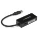 StarTech.com Adattatore USB 3.0 a Ethernet Gigabit NIC con porta USB Nero USB31000SPTB