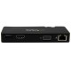 StarTech.com Mini Docking Station Universale per Laptop USB 3.0 con uscita HDMIVGA e Gigabit Ethernet USB3.0 USB3SMDOCKHV