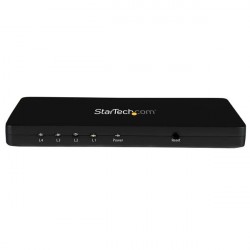 StarTech.com Sdoppiatore Splitter HDMI 4k 30hz 1x4 porte con custodia in alluminio ST124HD4K