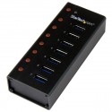 StarTech.com HUB USB 3.0 a 7 porte con case metallico - Perno e concentratore USB 3.0 desktopmontabile a parete ST7300U3M