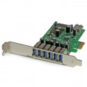 StarTech.com Scheda Espansione PCI Express USB 3.0 a 7 porte con profilo basso e standard - alimentazione SATA PEXUSB3S7