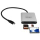 StarTech.com Lettore Multischede esterno per Flash Card SDMMCCF USB 3.1 Tipo C Gen 1 5Gbps FCREADU3C