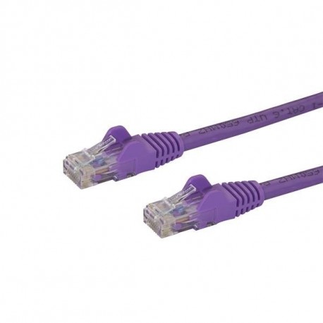 StarTech.com Cavo di Rete Viola Cat6 UTP Ethernet Gigabit RJ45 Antigroviglio 50cm N6PATC50CMPL