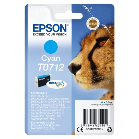 Epson Cheetah Cartuccia Ciano C13T07124022