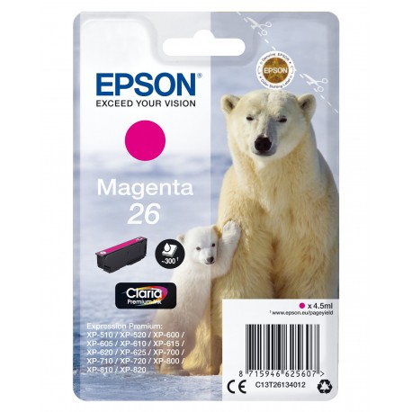 Epson Polar bear Cartuccia Magenta C13T26134022