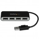 StarTech.com Hub USB 2.0 portatile a 4 porte con cavo integrato - Perno e Concentratore USB compatto - Mini Hub USB2.0 ...