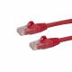 StarTech.com Cavo di Rete Rosso Cat6 UTP Ethernet Gigabit RJ45 Antigroviglio 50cm N6PATC50CMRD