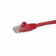 StarTech.com Cavo di Rete Rosso Cat6 UTP Ethernet Gigabit RJ45 Antigroviglio 50cm N6PATC50CMRD