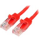 StarTech.com Cavo di Rete da 50cm Rosso Cat5e Ethernet RJ45 Antigroviglio 45PAT50CMRD