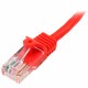StarTech.com Cavo di Rete da 50cm Rosso Cat5e Ethernet RJ45 Antigroviglio 45PAT50CMRD