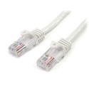 StarTech.com Cavo di Rete da 5m Bianco Cat5e Ethernet RJ45 Antigroviglio 45PAT5MWH