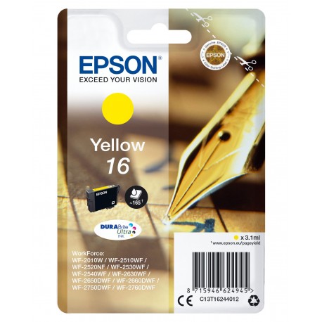 Epson Pen and crossword Cartuccia Penna e cruciverba Giallo Inchiostri DURABrite Ultra 16 C13T16244012