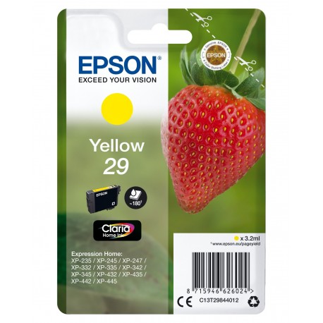 Epson Strawberry Cartuccia Fragole Giallo Inchiostri Claria Home 29 C13T29844012