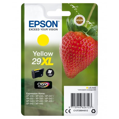 Epson Strawberry Cartuccia Fragole Giallo Inchiostri Claria Home 29XL C13T29944012