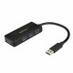 StarTech.com Hub USB 3.0 a 4 porte Mini Hub USB con porta di ricarica Include Adattatore di Alimentazione ST4300MINI