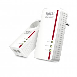 AVM FRITZ Powerline Powerline 1260E WLAN Set 1200 Mbits Collegamento ethernet LAN Wi Fi Bianco 2 pz 20002819