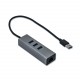 i tec Metal U3METALG3HUB hub di interfaccia USB 3.2 Gen 1 3.1 Gen 1 Type A 5000 Mbits Grigio