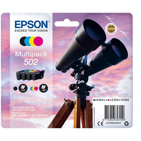 Epson Multipack 4 colours 502 Ink C13T02V64010