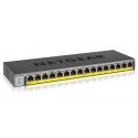 Netgear GS116PP Non gestito Gigabit Ethernet 101001000 Supporto Power over Ethernet PoE Nero GS116PP-100EUS