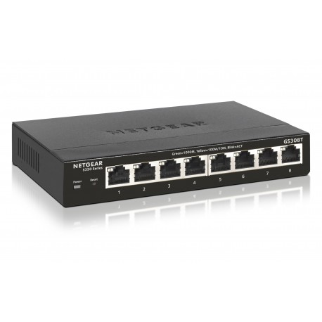 Netgear GS308T Gestito L2 Gigabit Ethernet 101001000 Nero GS308T 100PES