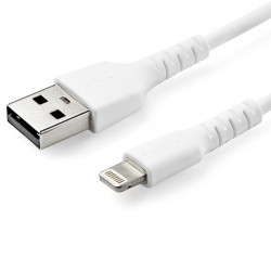 StarTech.com Cavo da USB A a Lightening bianco da 1m di colore bianco Robusto e resistente cavo di ...