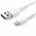 StarTech.com Cavo da USB-A a Lightening bianco da 1m di colore bianco - Robusto e resistente cavo di ...