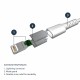 StarTech.com Cavo da USB A a Lightening da 2m di colore bianco Robusto e resistente cavo di alimentazionesincornizzazione...