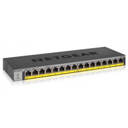 Netgear GS116LP No gestito Gigabit Ethernet 101001000 Nero Supporto Power over Ethernet PoE GS116LP 100EUS