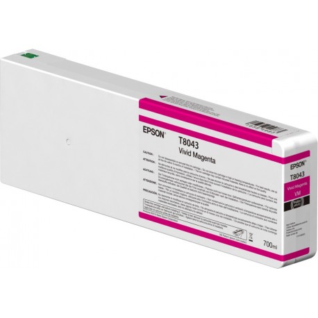 Epson Singlepack Vivid Magenta T804300 UltraChrome HDXHD 700ml C13T804300