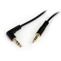 StarTech.com Cavo Audio Stereo 3,5mm slim angolato a destra da 1,8m - MM MU6MMSRA