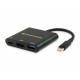 Conceptronic DONN01B hub di interfaccia USB 3.2 Gen 1 3.1 Gen 1 Type C 5000 Mbits Nero