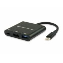 Conceptronic DONN01B hub di interfaccia USB 3.2 Gen 1 3.1 Gen 1 Type-C 5000 Mbits Nero