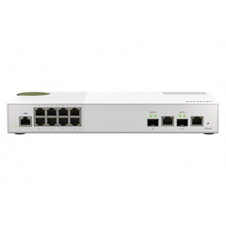 QNAP QSW M2108 2C switch di rete Gestito L2 2.5G Ethernet 10010002500 Grigio, Bianco