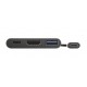 Trust Dalyx USB 3.2 Gen 1 3.1 Gen 1 Type C 5 Mbits Alluminio, Nero 23772