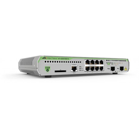 Allied Telesis AT GS970M10PS 50 Gestito L3 Gigabit Ethernet 101001000 Supporto Power over Ethernet PoE 1U Nero, Grigio