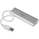 StarTech.com Hub USB 3.0 a 4 porte compatto e portatile con cavo integrato ST43004UA