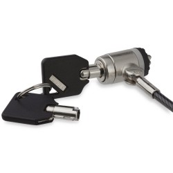 StarTech.com Cavo Lucchetto di Sicurezza con chiave per Laptop Pulsante di Bloccaggio LTLOCKKEY