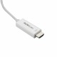 StarTech.com Cavo HDMI a USB C da 2m Cavetto USB 3.1 Tipo C a HDMI 4k a 60Hz Bianco CDP2HD2MWNL