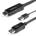 StarTech.com Cavo adattatore HDMI a DisplayPort da 2m - 4K 30Hz HD2DPMM2M